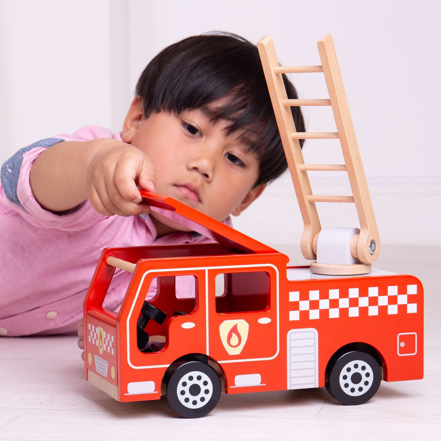 City Fire Engine Toy - Toby Tiger UK
