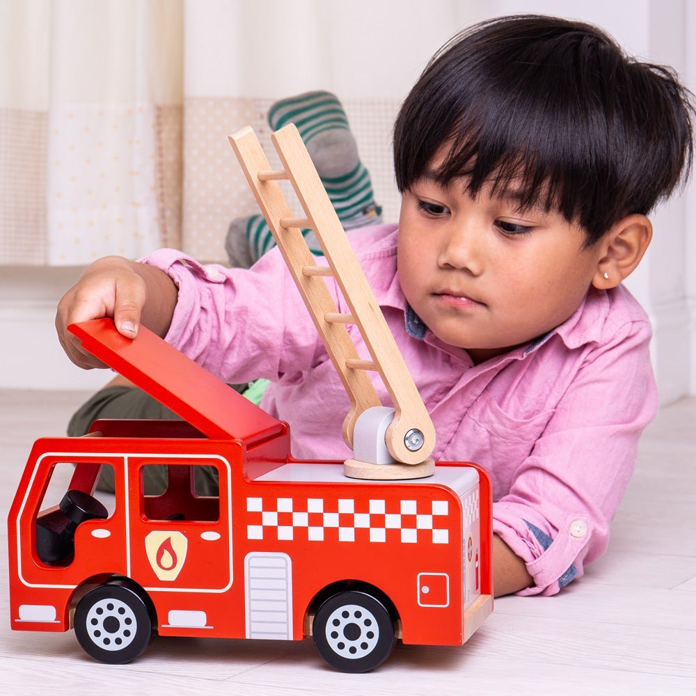 City Fire Engine Toy - Toby Tiger UK Retail