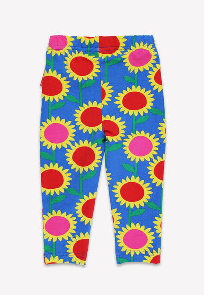 Organic Sunflower Bee Print Leggings - Toby Tiger