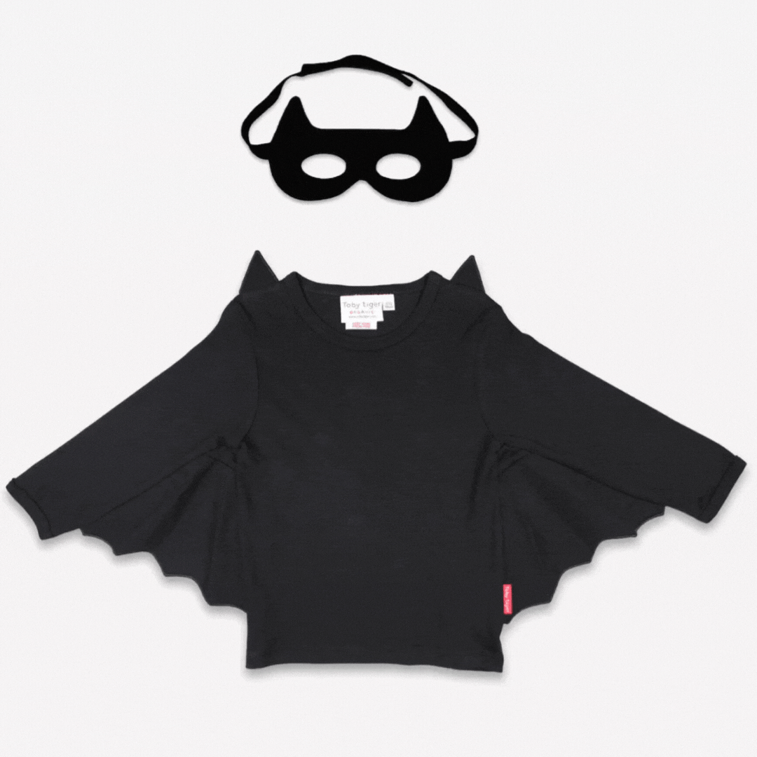 Organic Batwing T-Shirt & Mask Costume Set with Leggings