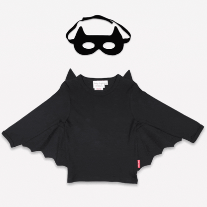 Organic Batwing T-Shirt & Mask Costume Set with Leggings