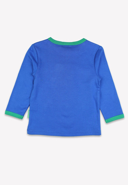 Organic Brown Bear Applique Long - Sleeved T-Shirt - Toby Tiger