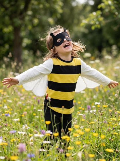 Organic Bee T-Shirt & Mask Set with Leggings
