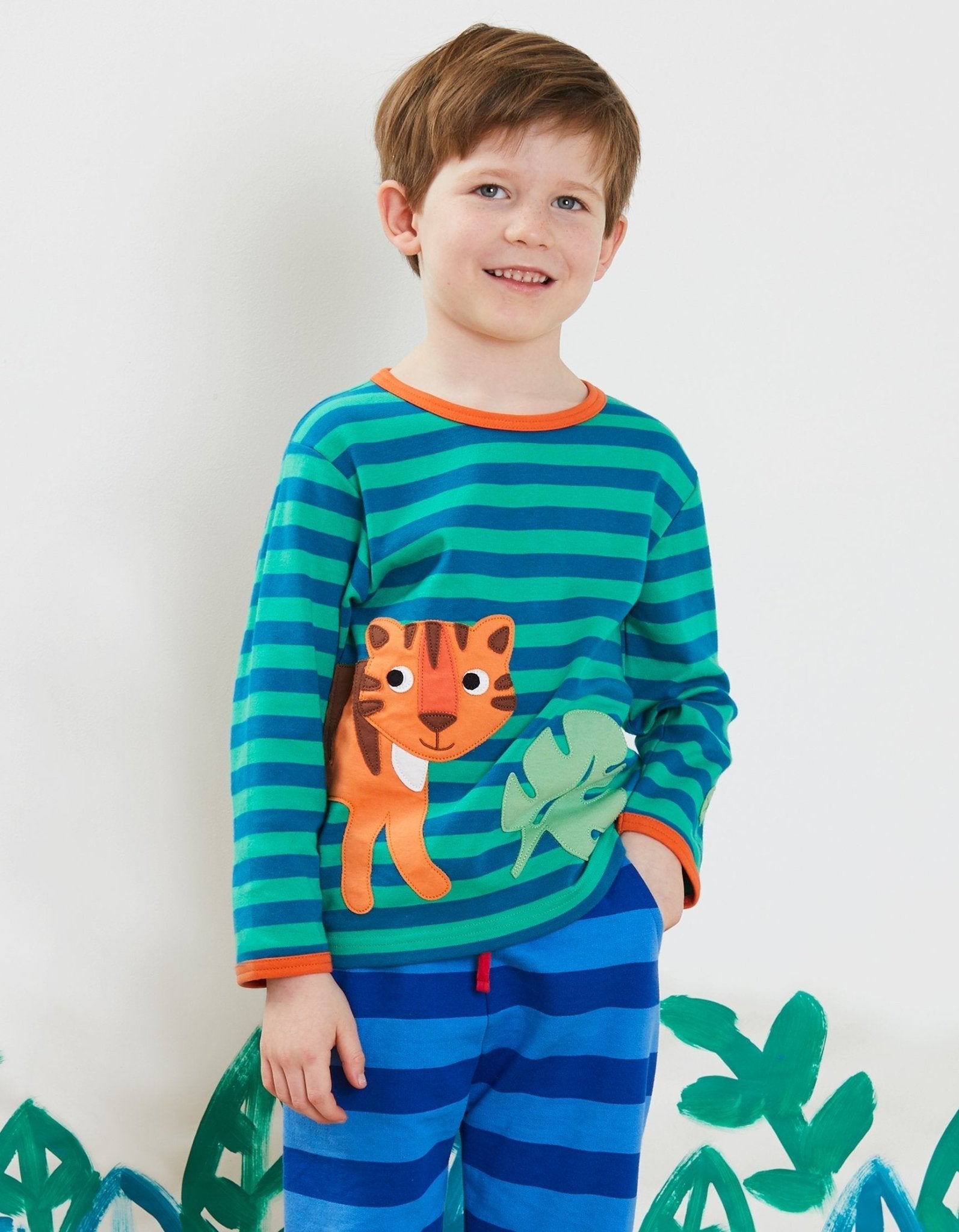 Organic Born Free Applique Long Sleeved T Shirt