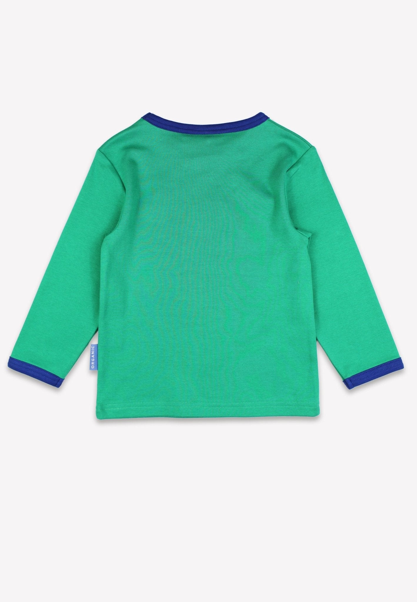 Organic Toys Bicycle Dinosaur Applique Long - Sleeved T-Shirt - Toby Tiger