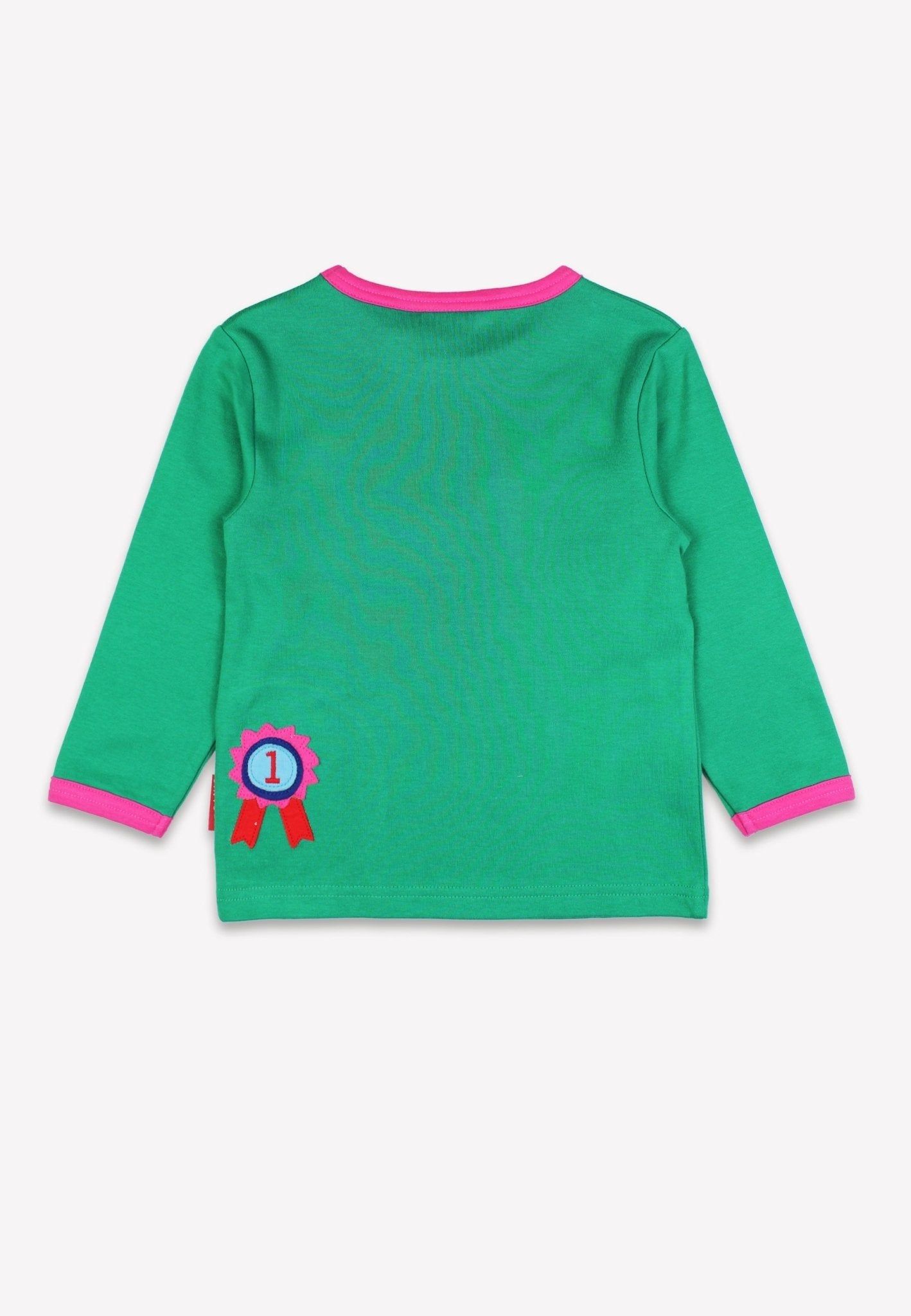 Organic Green Horse Applique Long Sleeved T-Shirt - Toby Tiger