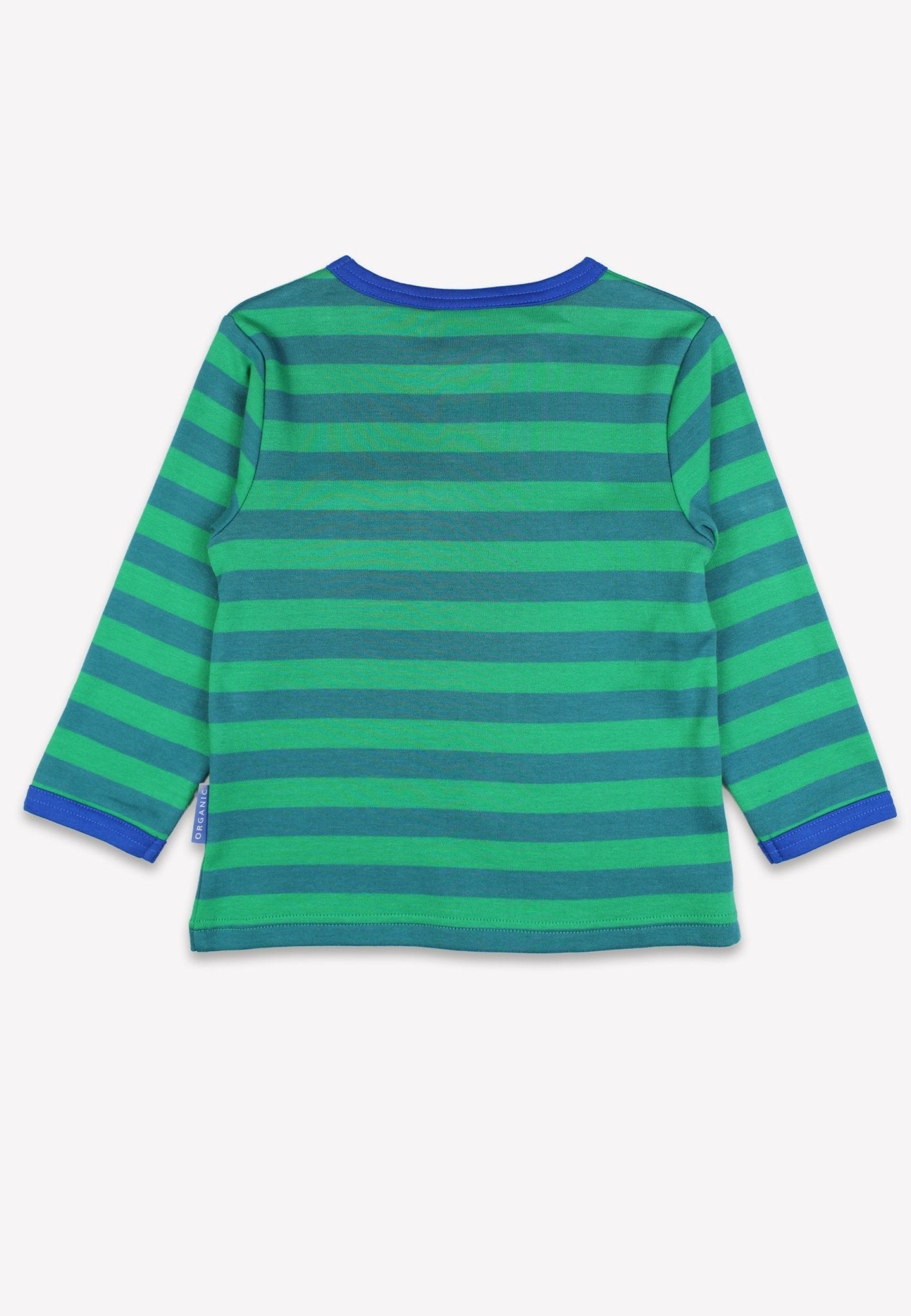 Organic Brown Bear Pocket Applique Long - Sleeved T-Shirt - Toby Tiger