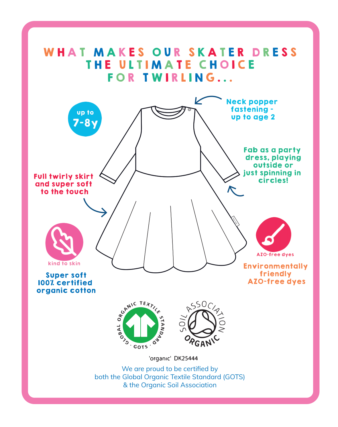 Organic Camping Bear Print Skater Dress - Toby Tiger UK Retail