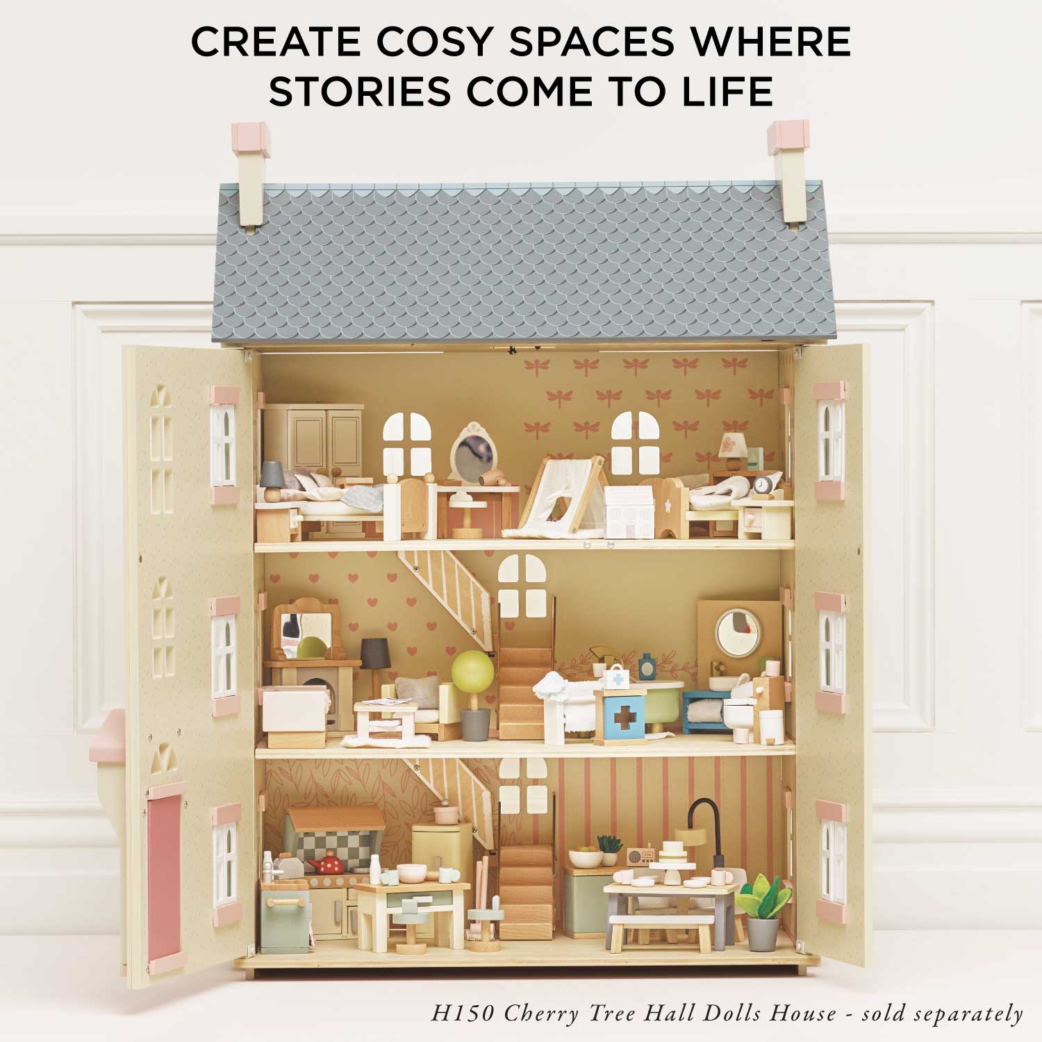 Wooden Dolls House Laundry Room - Toby Tiger UK