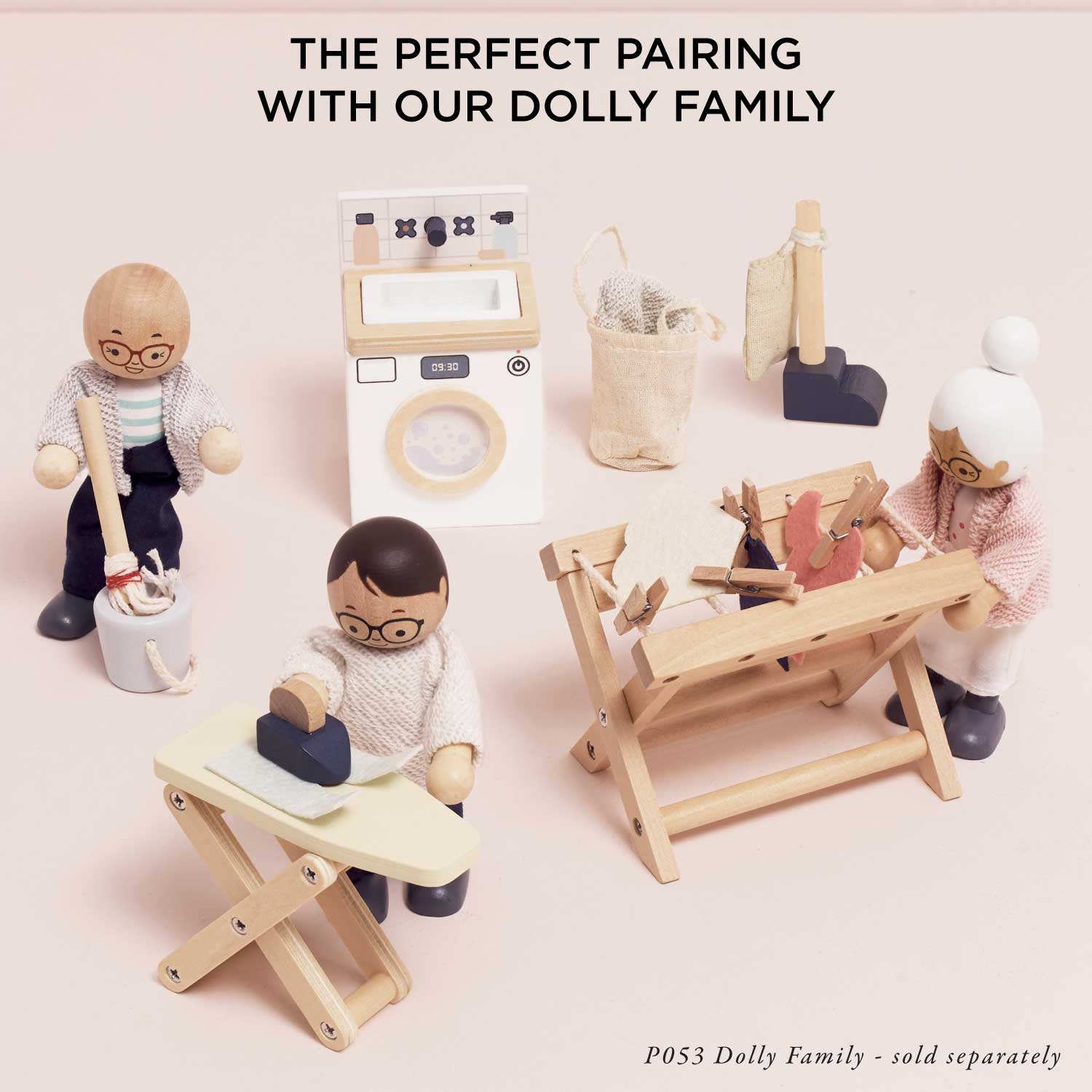 Wooden Dolls House Laundry Room - Toby Tiger UK