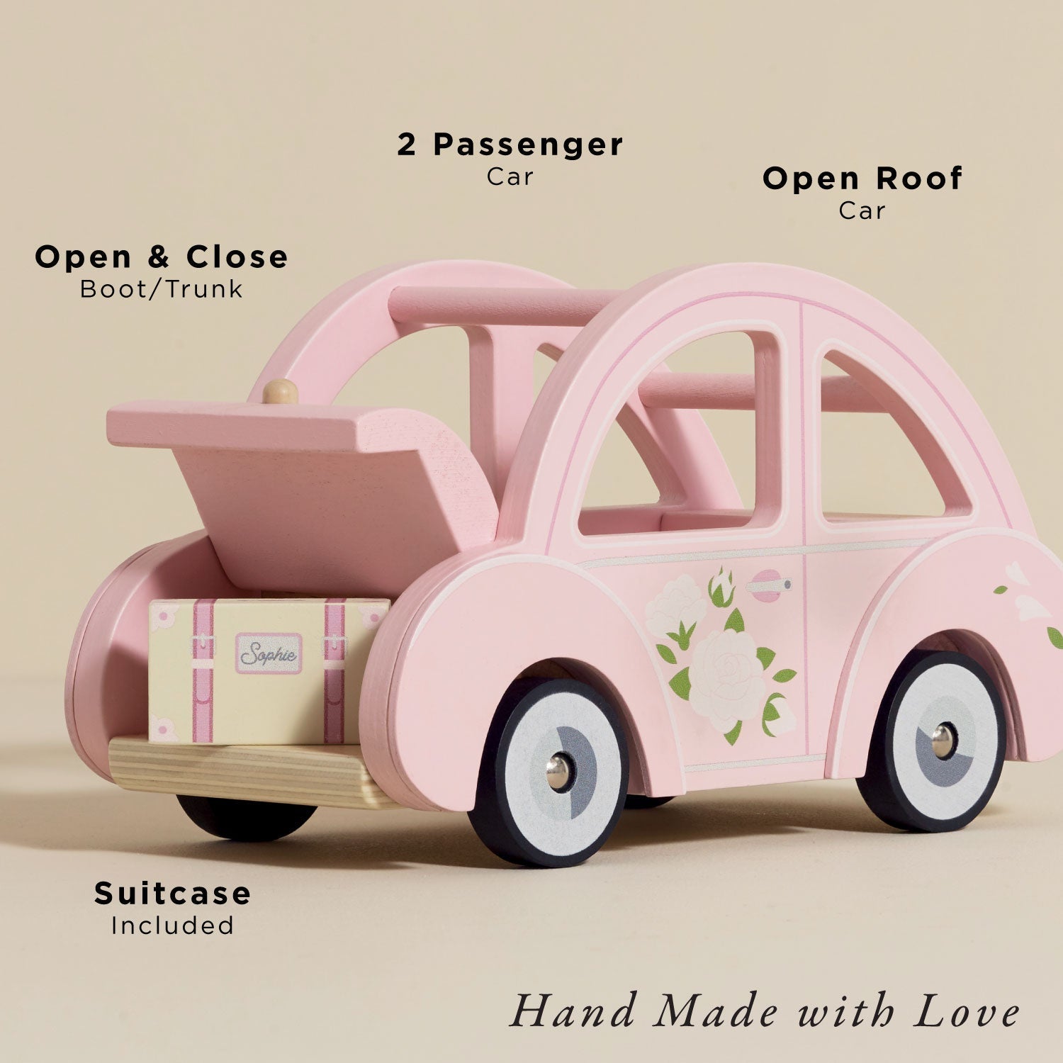 Sophie's Dolls House Toy Car - Toby Tiger UK