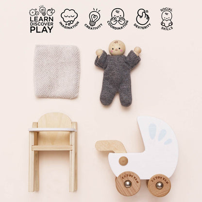 Dolls House Nursery & Baby Set - Toby Tiger UK