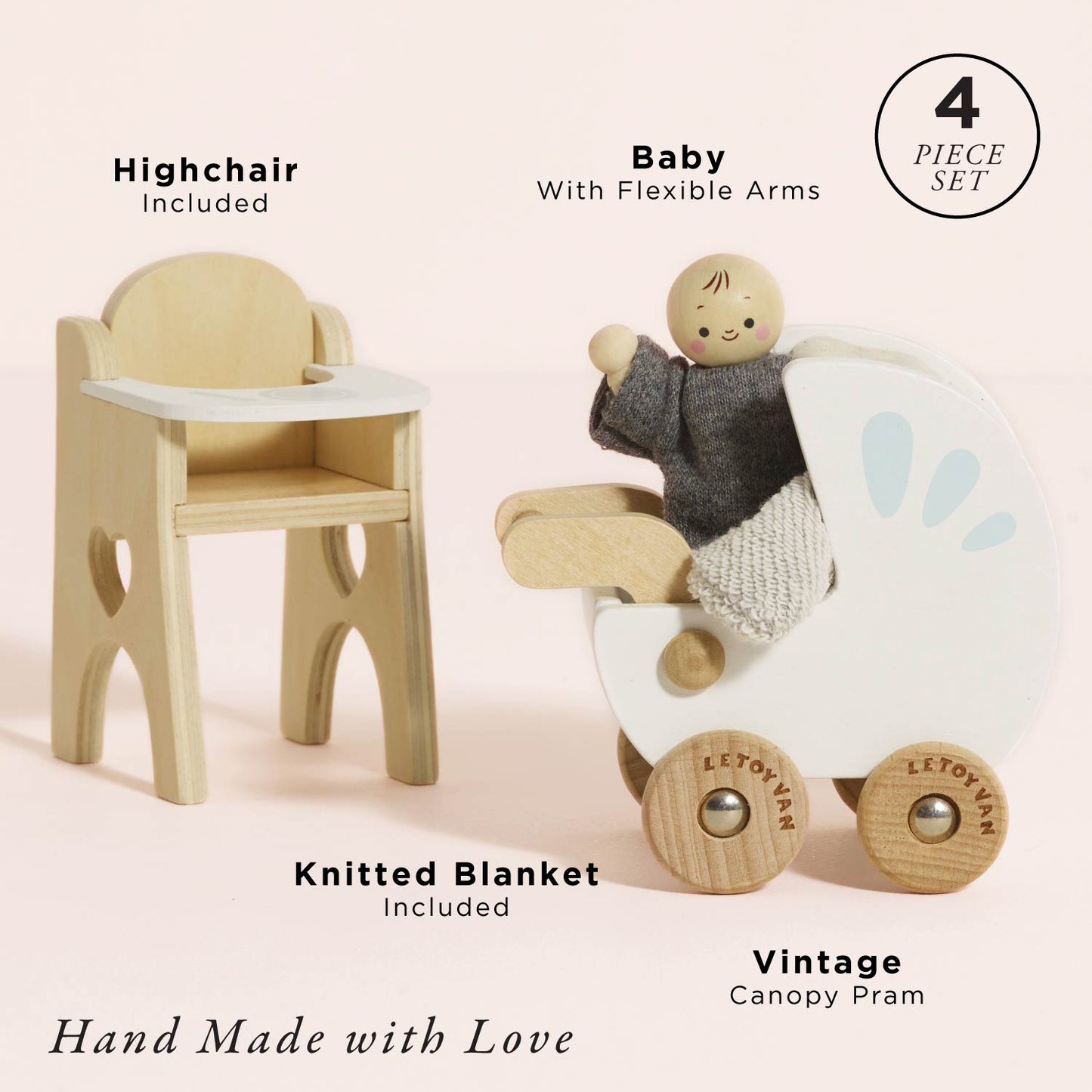 Dolls House Nursery & Baby Set - Toby Tiger UK