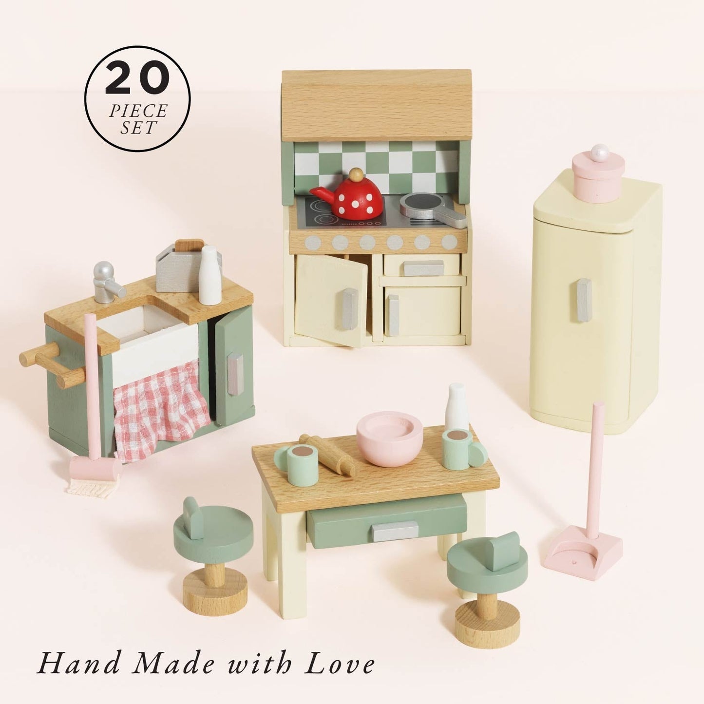 Wooden Dolls House Kitchen Furniture - Toby Tiger UK