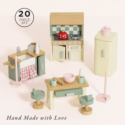 Wooden Dolls House Kitchen Furniture - Toby Tiger UK