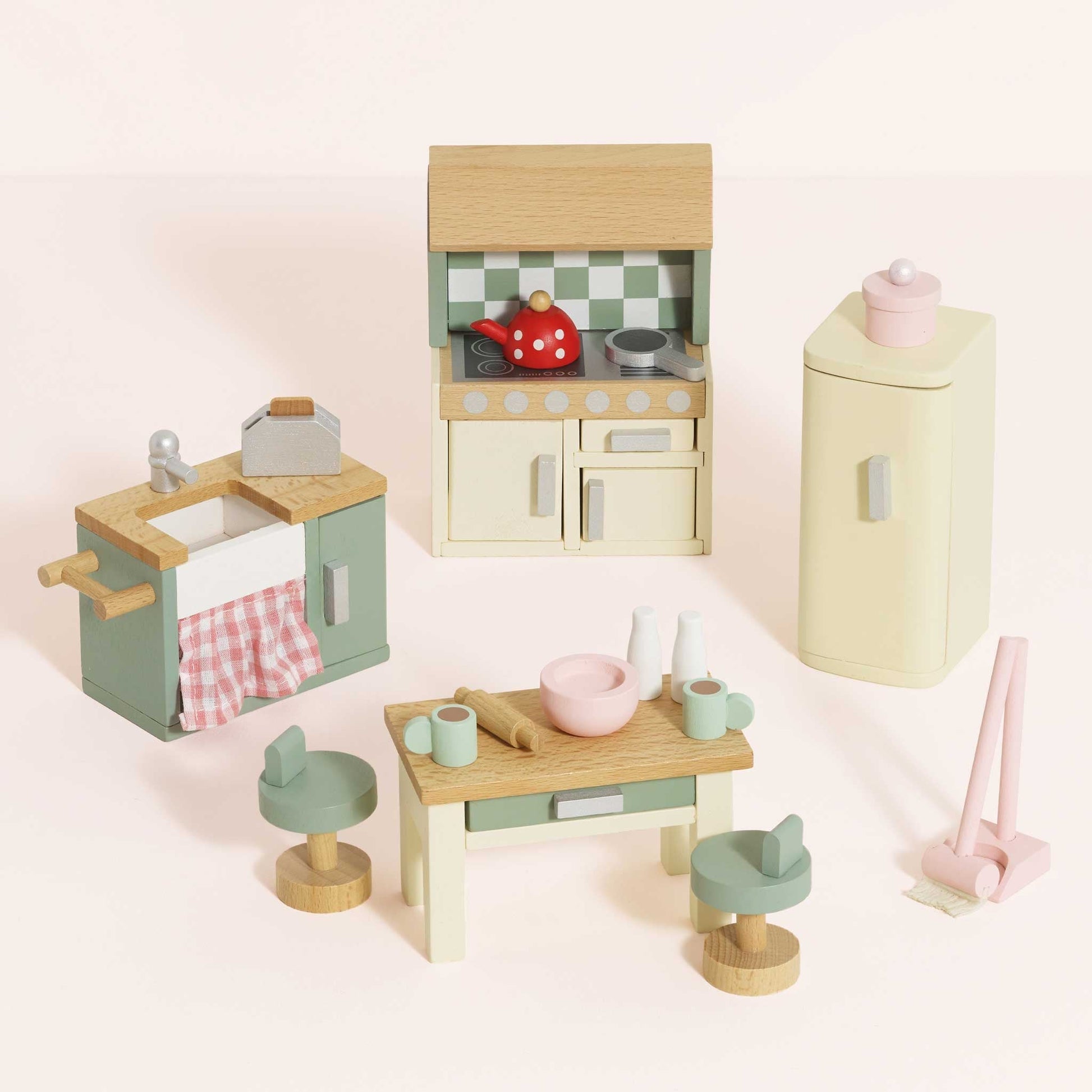 Wooden Dolls House Kitchen Furniture - Toby Tiger UK