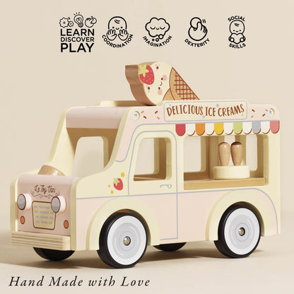 Wooden Ice Cream Van - Toby Tiger UK