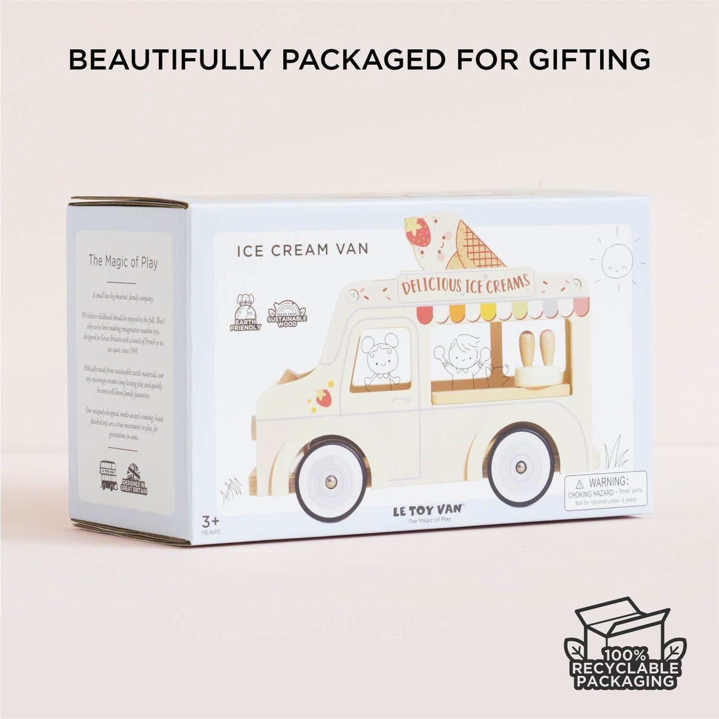 Wooden Ice Cream Van - Toby Tiger UK