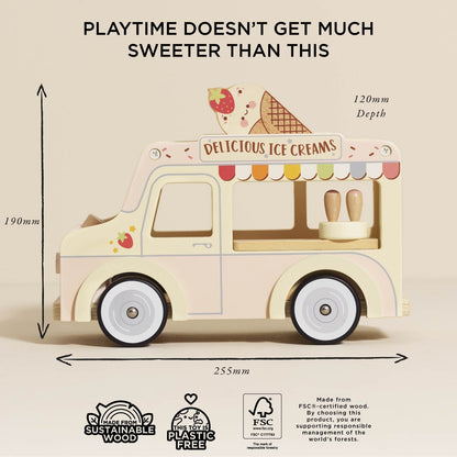 Wooden Ice Cream Van - Toby Tiger UK