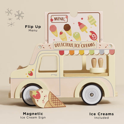 Wooden Ice Cream Van - Toby Tiger UK