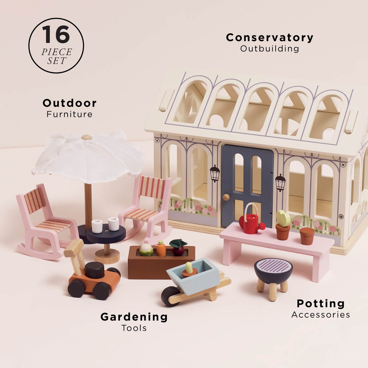 Dolls House Conservatory Playset - Toby Tiger