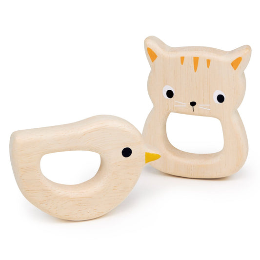 Bird & Kitten Teethers - Toby Tiger