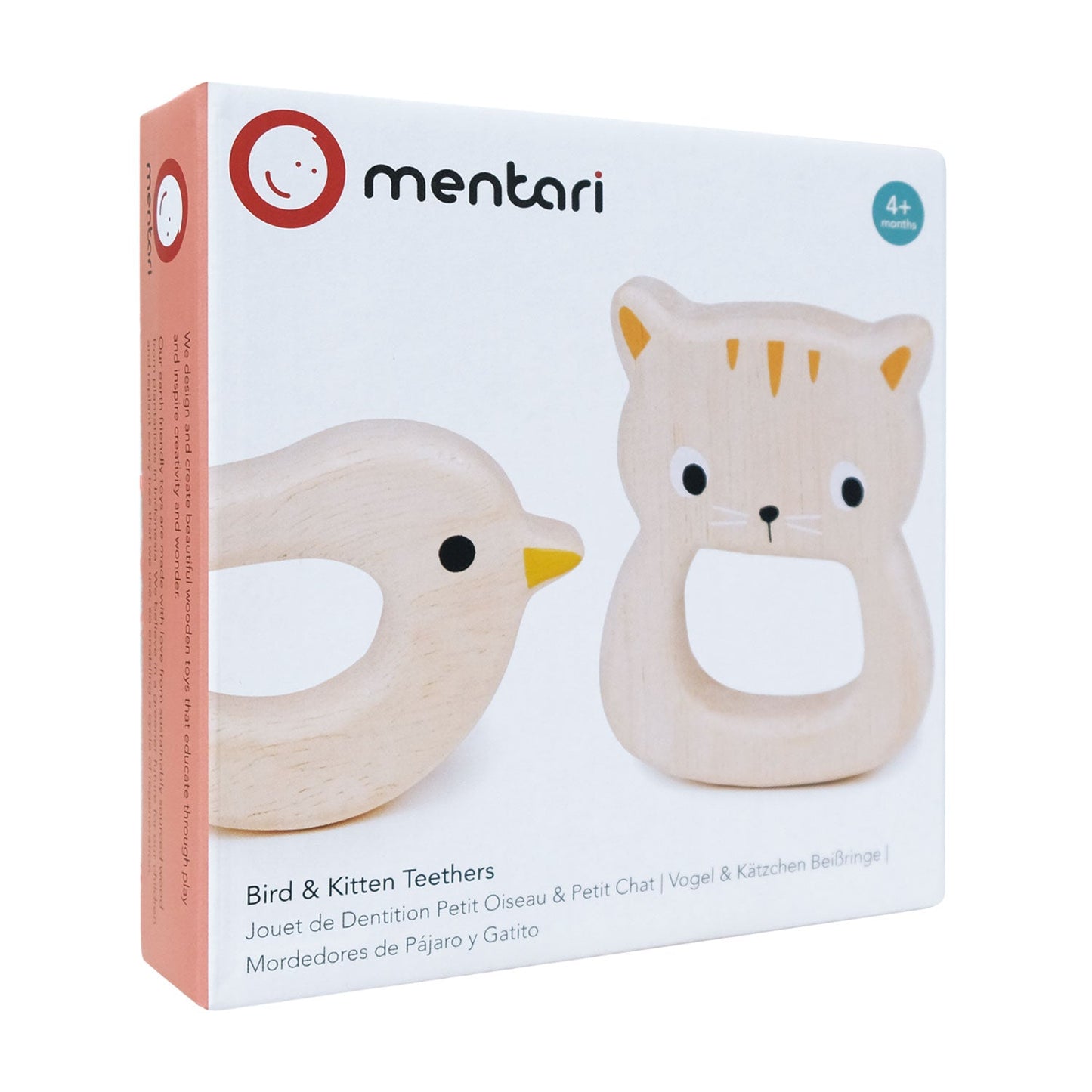 Bird & Kitten Teethers - Toby Tiger