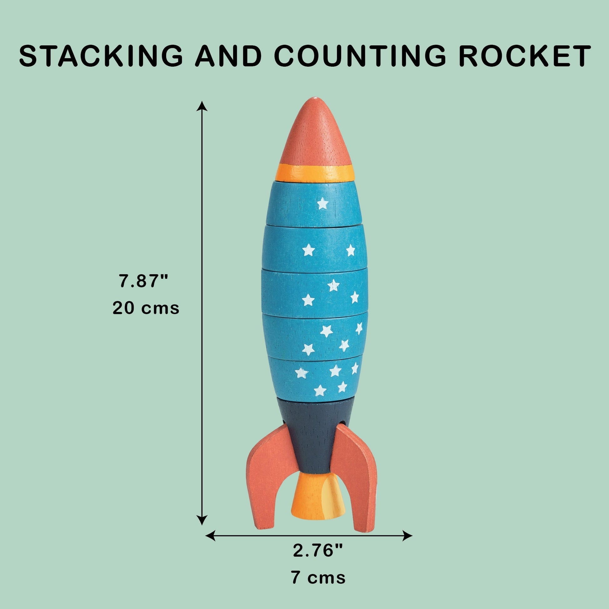 Stacking and Counting Rocket - Toby Tiger