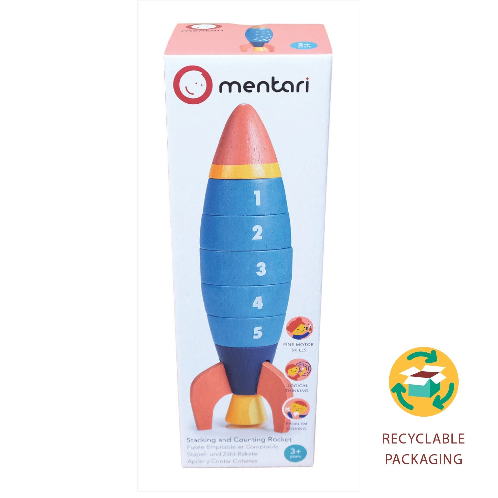 Stacking and Counting Rocket - Toby Tiger