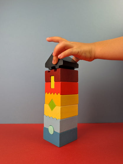 Colourful Stacking Tower - Toby Tiger UK