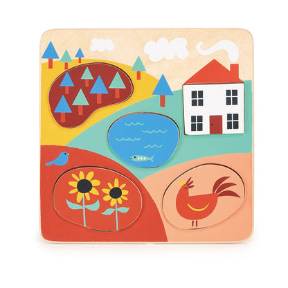 Countryside Puzzle - Toby Tiger