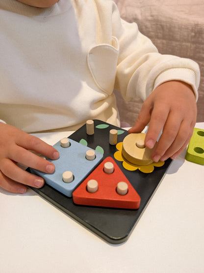 Count and Match Peg board - Toby Tiger