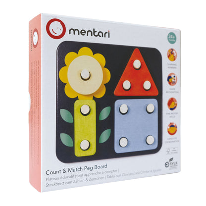 Count and Match Peg board - Toby Tiger