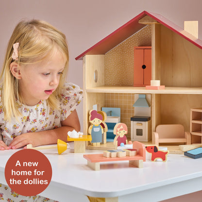 Doll Family With Cat - Toby Tiger