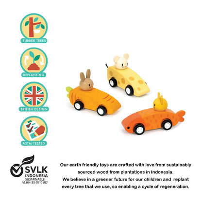Animal Friends Racing cars - Toby Tiger