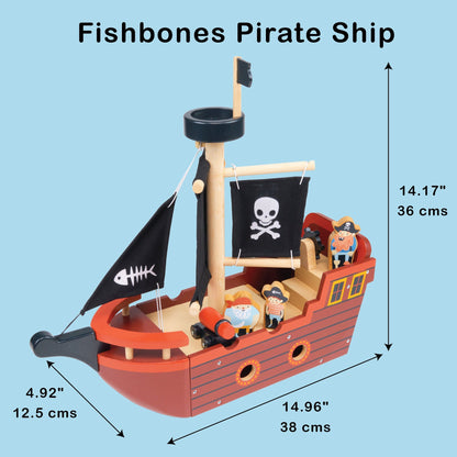 Fishbones Pirate Ship - Toby Tiger