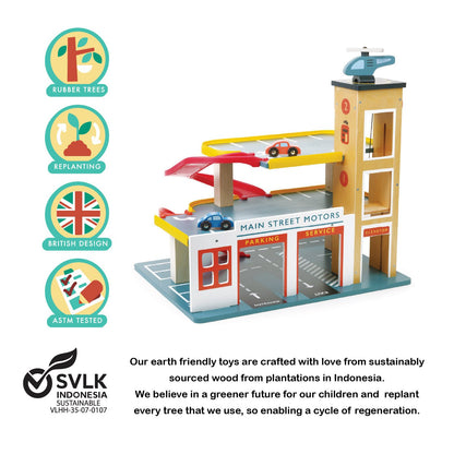Multi Level Garage with Lift - Toby Tiger
