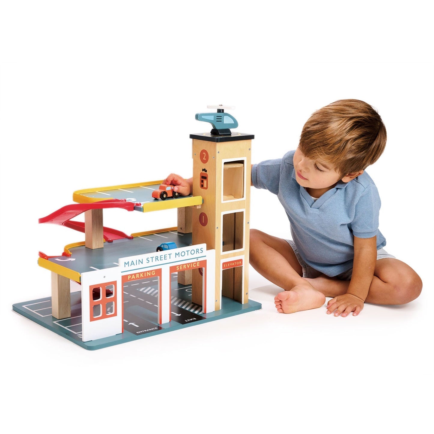 Multi Level Garage with Lift - Toby Tiger