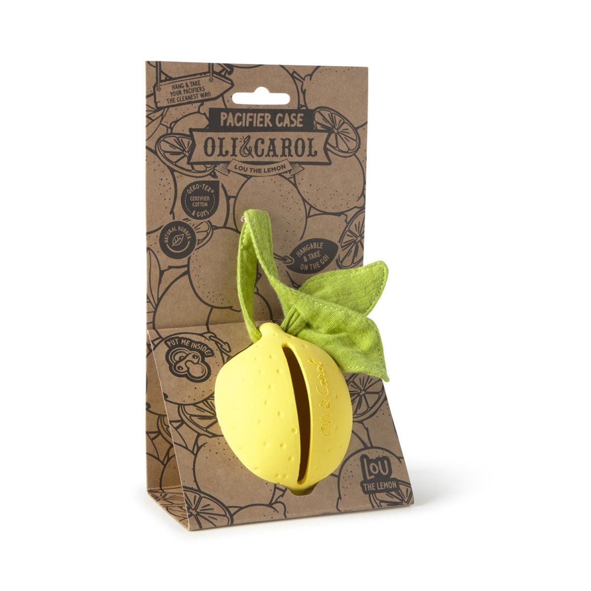Oli & Carol Lou the Lemon Pacifier Case - Toby Tiger