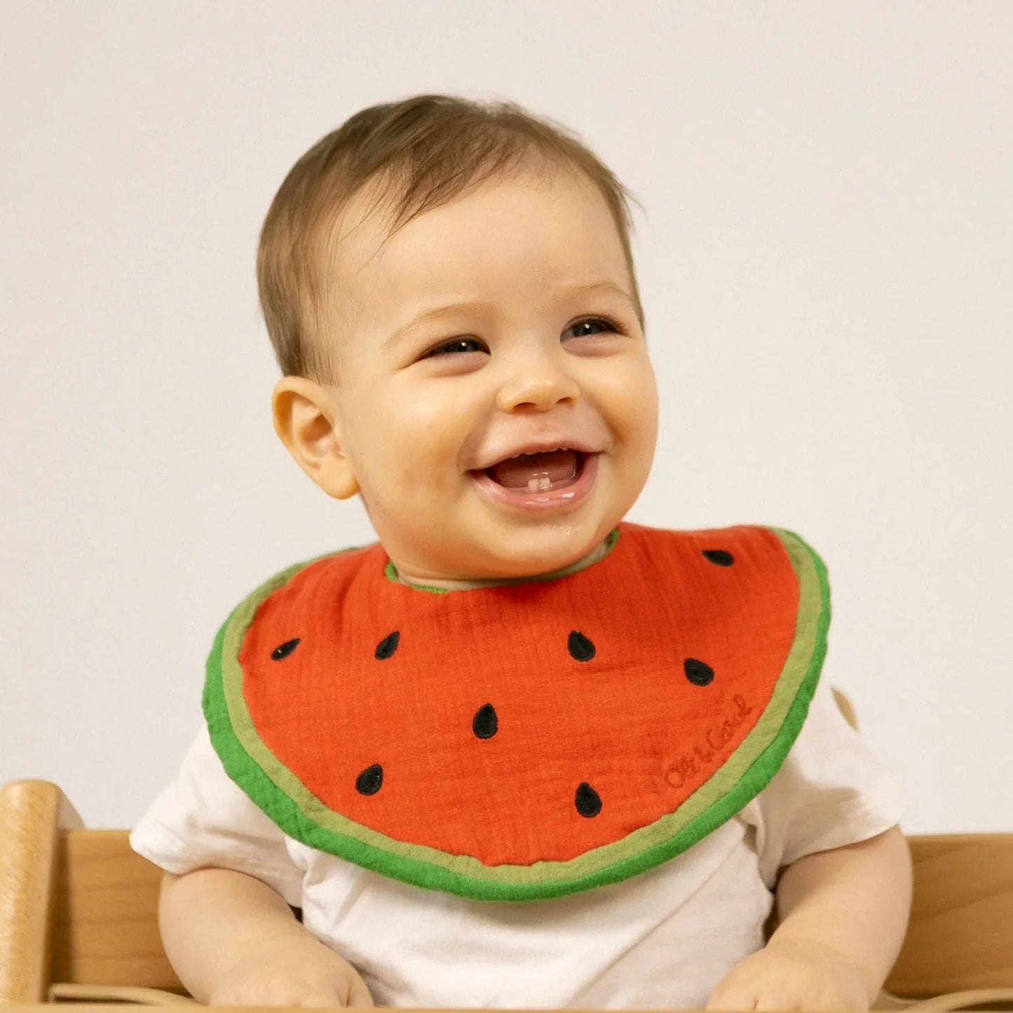 Oli&Carol Wally the Watermelon Feeding Bib - Toby Tiger