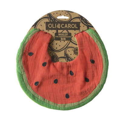 Oli&Carol Wally the Watermelon Feeding Bib - Toby Tiger