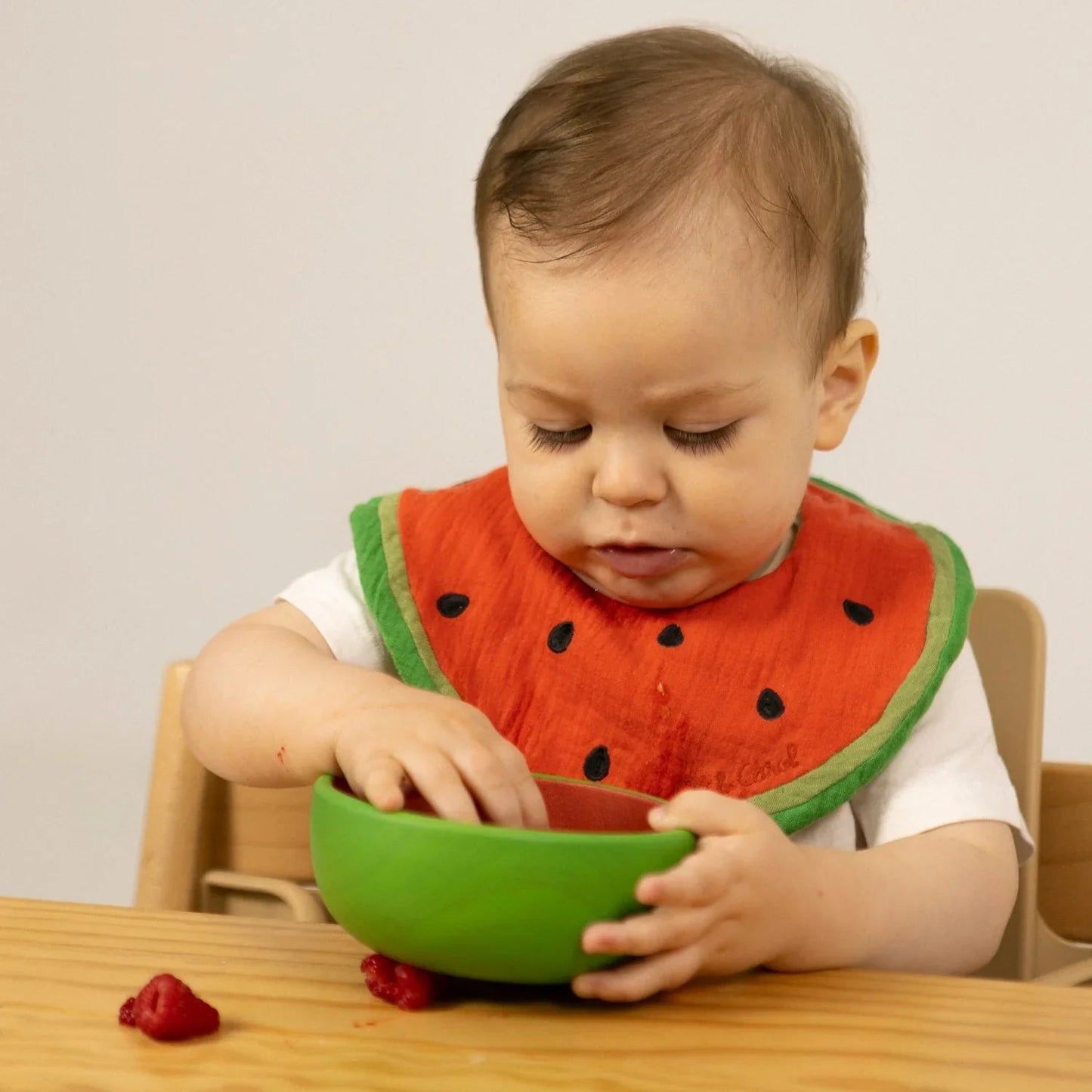 Oli&Carol Wally the Watermelon Feeding Bib - Toby Tiger