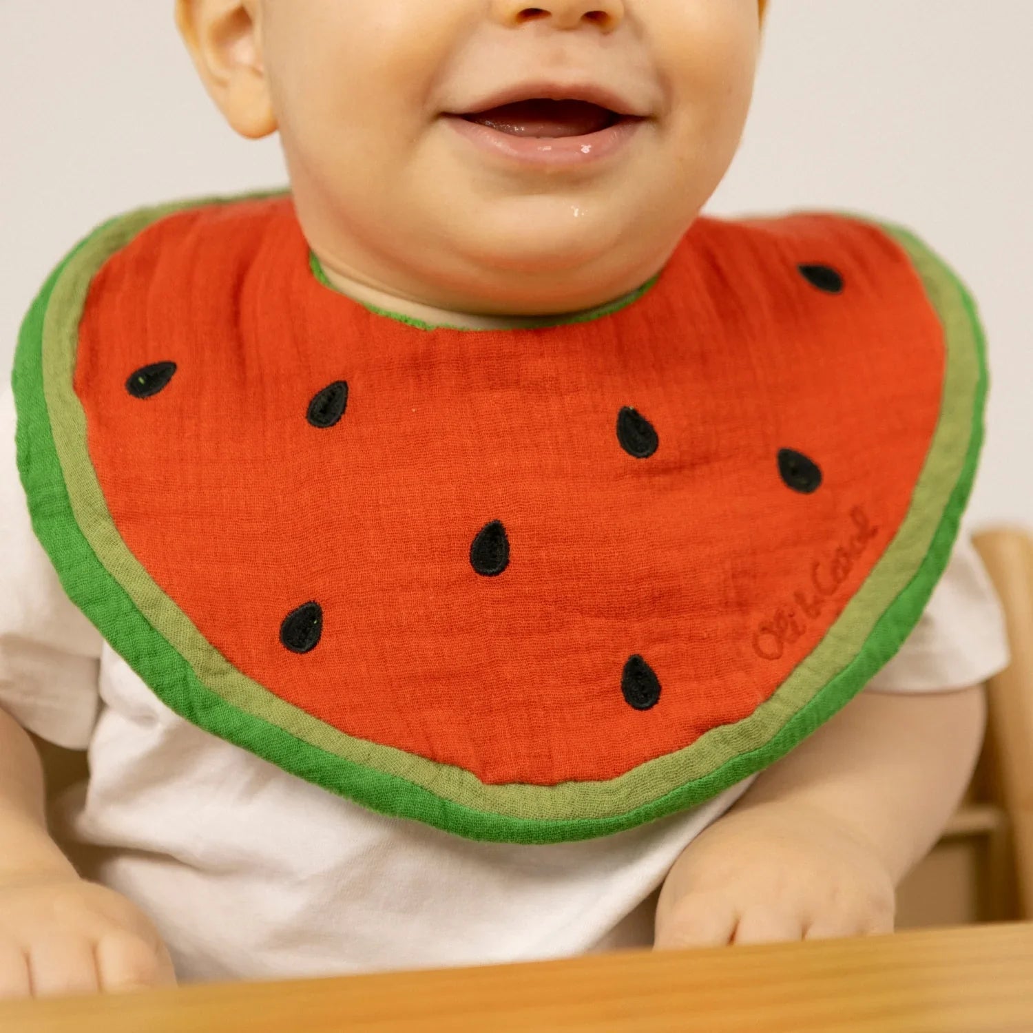 Oli&Carol Wally the Watermelon Feeding Bib - Toby Tiger