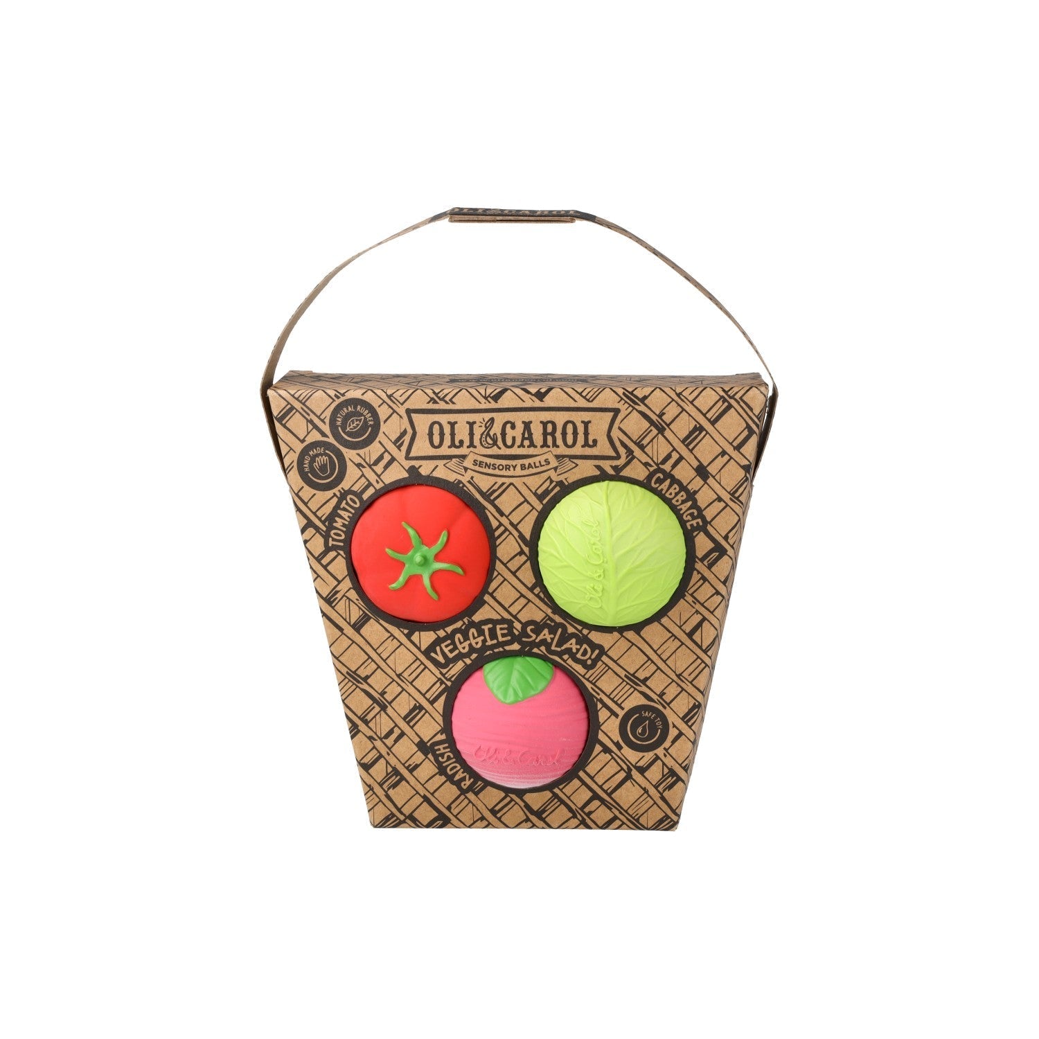 Oli & Carol Baby Sensory Ball Veggie Salad - Toby Tiger