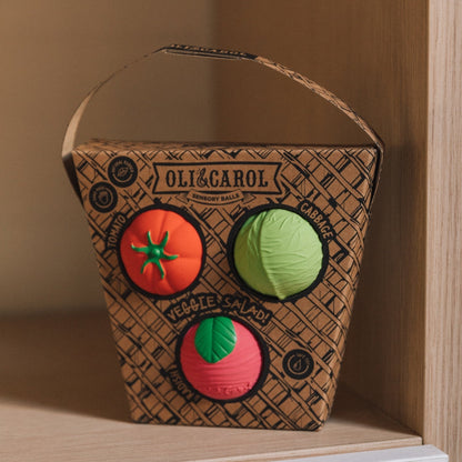 Oli & Carol Baby Sensory Ball Veggie Salad - Toby Tiger