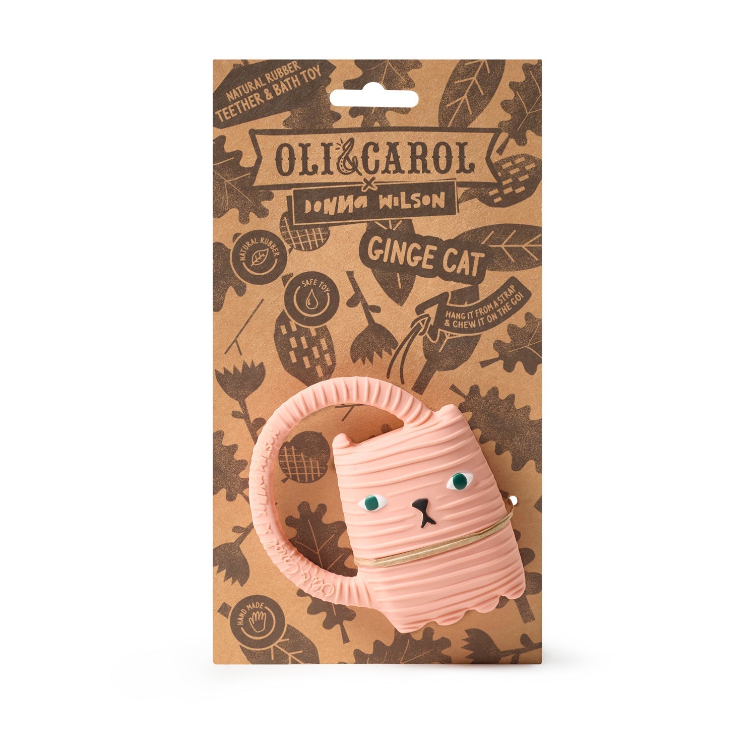 Oli & Carol x Donna Wilson Ginge the Cat Teether - Toby Tiger