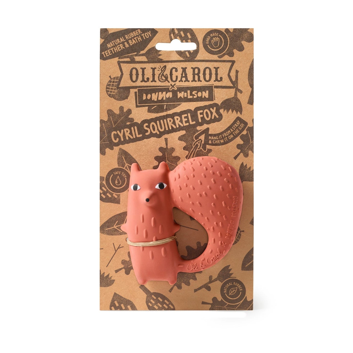 Oli & Carol x Donna Wilson Cyril Squirrel Fox Teether - Toby Tiger