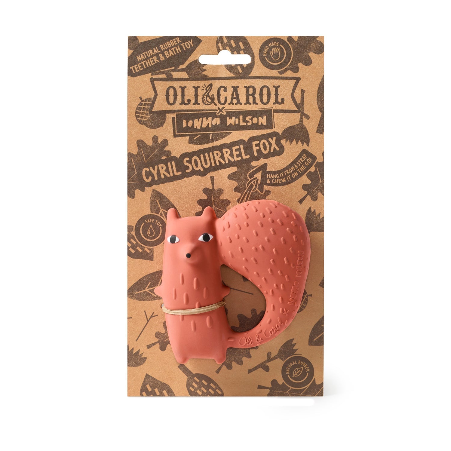 Oli & Carol x Donna Wilson Cyril Squirrel Fox Teether - Toby Tiger