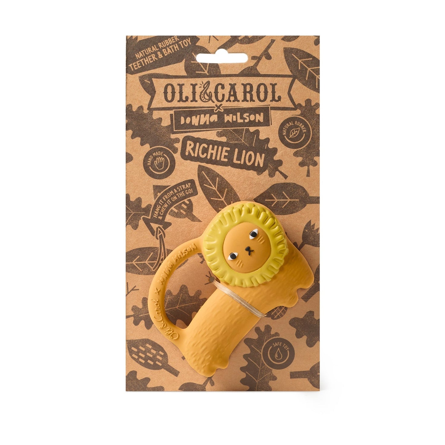 Oli & Carol x Donna Wilson Richie Lion Teether - Toby Tiger