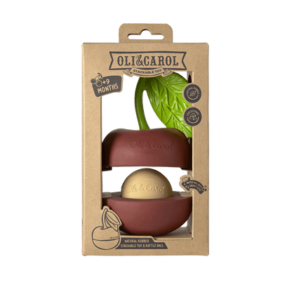 Oli&Carol Mery the Cherry Stacking and Ball Toy - Toby Tiger